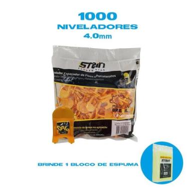 Imagem de 1000 Peças Espaçador Nivelador de Pisos e Porcelanato - Stein, 4,0 mm