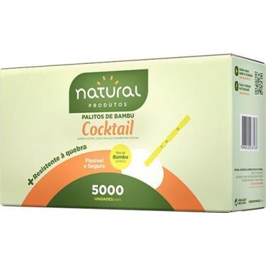 Imagem de 30.000 Palito de Petisco Coquetel Cocktail Bambu Atacado - Natural