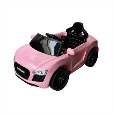 Imagem de Carrinho Infantil Elétrico 12V Rosa Usb Bluetooth P2 Musica