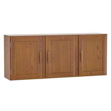 Imagem de Armário Aéreo De Cozinha 3 Portas 100% Madeira Maciça Karina Imbuia Fosco