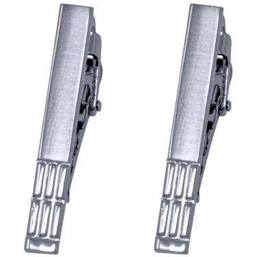 Imagem de Clipe de gravata Stephanie Imports de aço inoxidável para gravatas skinny e regulares