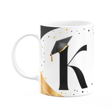 Imagem de JPS INFO, Caneca de Formatura - Inicial do nome letra K - 325ml