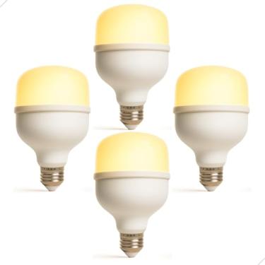 Imagem de Lâmpada Led Bulbo 20w 3000k Branco Quente Bivolt 127v e 220v Luz Amarela para Ambientes Aconchegantes E27 Econômica (4)