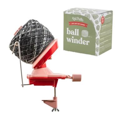 Imagem de Knit Picks Enrolador de bolas de fio para tricô e crochê (vermelho)