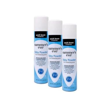 Imagem de Desodorante corporal Summer's Eve Baby Powder Refreshante Spray 3x57 m