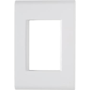 Imagem de Kit 4 Placa 3 Postos Juntos 4x2 Tramontina Liz Branca