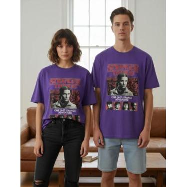 Imagem de Camiseta 100% Algodão Stranger Things Our Last Strange Adventure Unise