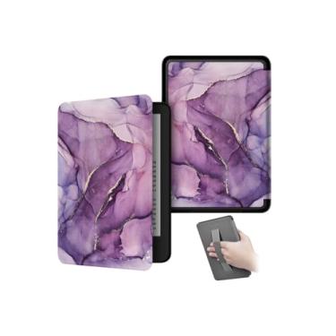 Imagem de Akacy Capa com estampa pintada com alça para Kindle Paperwhite de 6,0 polegadas 11ª geração lançada em 2022/2024 (Modelo: C2V2L3/RS23CV) Proteção de couro PU (23)