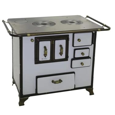 Imagem de Fogão A Lenha Barroco Gabinete Venâncio 03 Branco Fl3gbrcx