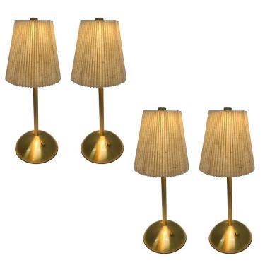 Imagem de Luminaria De Mesa Led 3 Tons Kit 4 Uni Usb Bateria Recarregavel Controle De Intensidade Leitura Estudo Quarto Sala