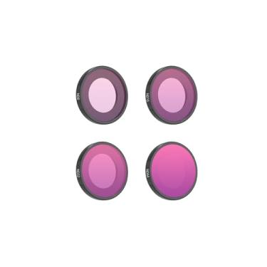 Imagem de Acessórios de Filtros para Câmera Ação Compatíveis com GO Ultra Conjunto 4 ND ND8 ND16 ND32 ND64 Moldura Alumínio Vidro Óptico Revestimento Multicamadas Resistente a Óleo e Arranhões