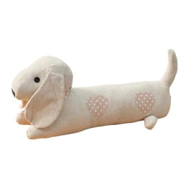 Imagem de Fenteer Batente de porta com peso em formato de animais, protetor de chão decorativo, enfeite para casa, batente de porta decorativo para quarto e escritório, Coração Rosa