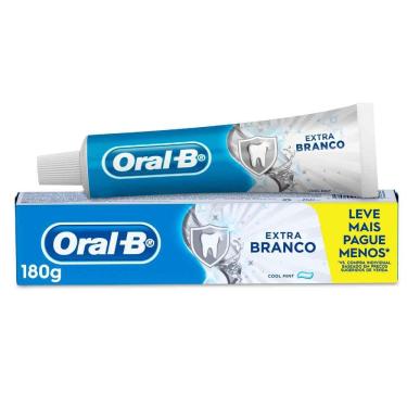 Imagem de Creme Dental Oral-B Extra Branco Cool Mint 180g Leve Mais Por Menos