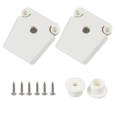 Imagem de Nextpal Kit de substituição de trava térmica de 10 peças, peças de reparo para dobradiça de caixa de gelo e sistema de trava compatíveis com refrigeradores Igloo e Coleman, inclui 2 travas de plástico