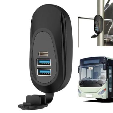 Imagem de Shakven Tomada USB RV, tomada USB 12V - Portas USB PD3.0 RV de montagem em parede de 36 W - Carregador de tomada usb para carro, substituição de adaptador de tomada usb, duplo qc3.0 para ônibus,