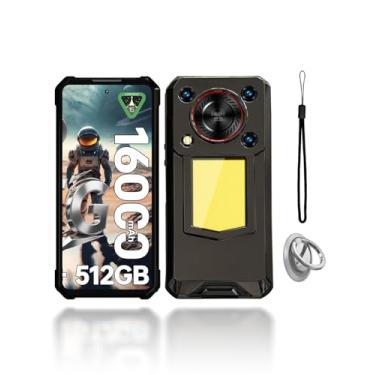 Imagem de KONXISA Capa para OUKITEL WP56 5G, capa de telefone com fivelas e cordões, capa protetora de material TPU premium, capa protetora resistente a arranhões e quedas, preta