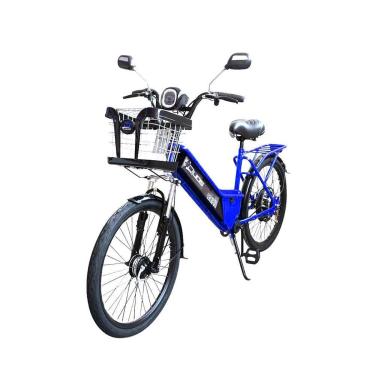 Imagem de Bicicleta Elétrica - Aro 24 - New Confort 800w Lithium - Azul - Duos Bikes-Feminino