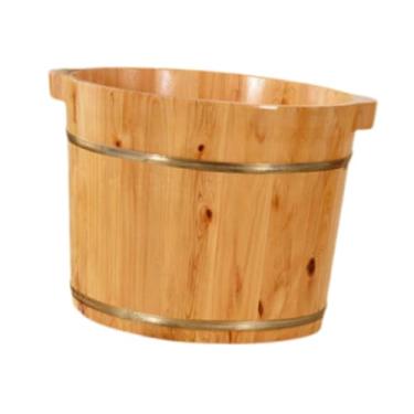 Imagem de WeiLaiKeQi Banheira de madeira para pés, sauna, banheira para pés, confortável, espessada, multiuso, para pés, barril para spa, casa, mulheres, homens, Color a 30cm