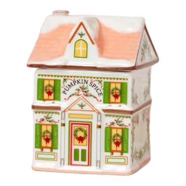 Imagem de Bothyi Casa de Especiarias da Vila de Natal, Pote de Especiarias Vazio em Miniatura, Enfeite de Resina para Decoração de Natal, Ideal para Sais, Pós e, Style C