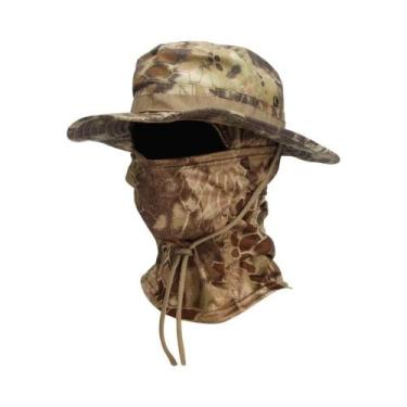 Imagem de Chapéu De Sol Masculino De Aba Larga 2 Peças/Conjunto Balaclava Boné B