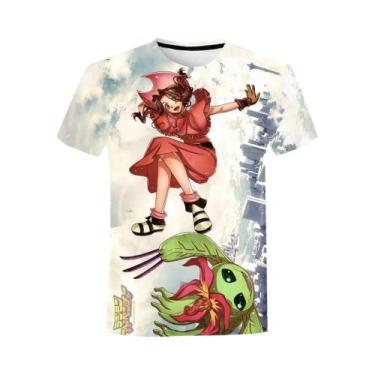 Imagem de Camiseta Unissex Oversized Com Estampa 3D Do Anime Digimon Adventure, 