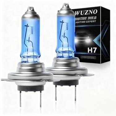 Imagem de Lâmpada de farol de halogênio H7 12V 55w branco 5000K lâmpadas de neblina 12972 64210 farol de substituição super brilhante