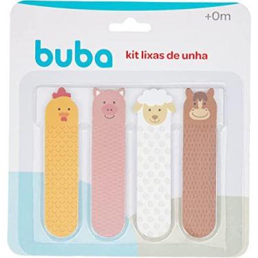 Imagem de Kit de Lixa de Unhas Infantil Bebê Fazendinha Buba com 4 unidades