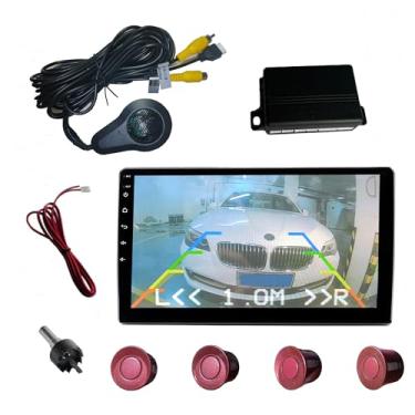 Imagem de SANDETOUN Kit de sensor de estacionamento kit de sensor de reserva sensor reverso para carro 18 opções de cores para sondas ajustável alarme volume profissional sensor de reversa para carro assistente