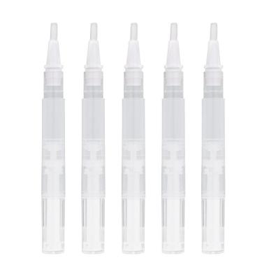 Imagem de 5 unidades de Caneta Giratória Maquiagem Transparente Vazia Container Cosmético para Gloss Labial Esmalte Unha Líquido C