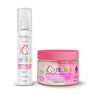 Imagem de Kit Máscara + Protetor Térmico Magia Unicórnio Forever Liss - Forever 