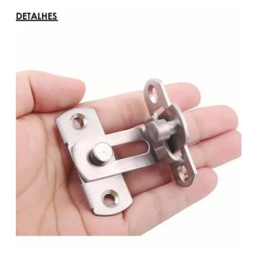 Imagem de Trava de Segurança 90 graus 24 x 62 x 70 mm. Com Parafuso Canto Porta 