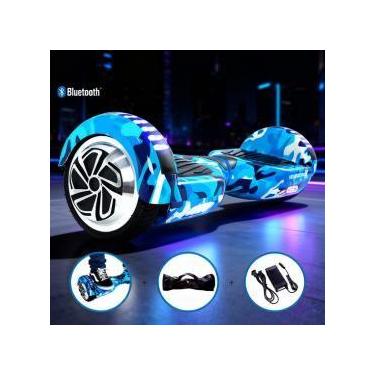 Imagem de Hoverboard Skate Elétrico Adulto Bateria Longa Duração Azul - Hoverboa