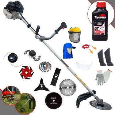 Imagem de Roçadeira 8 Em 1 Anmax Cg430b à Gasolina + Epi + óleo Toyama