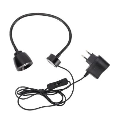 Imagem de Eujgoov Luz de Trabalho LED 7W Com Pescoço de Ganso Flexível e Lâmpada de Base Magnética Forte para Oficina de Torno de Bancada (plugue da ue)