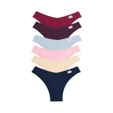 Imagem de Calcinhas De Biquíni Brasileiro Em Algodão Waffle Multicoloridas Para 
