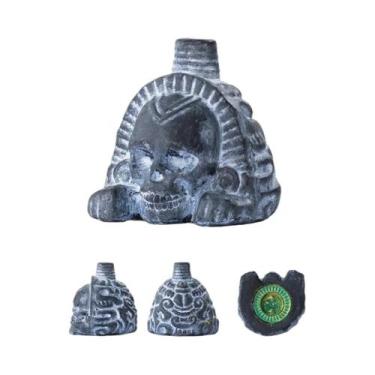 Imagem de Apito Realista Estilo Asteca Para Halloween, Dia Da Mentira, Dia Dos N