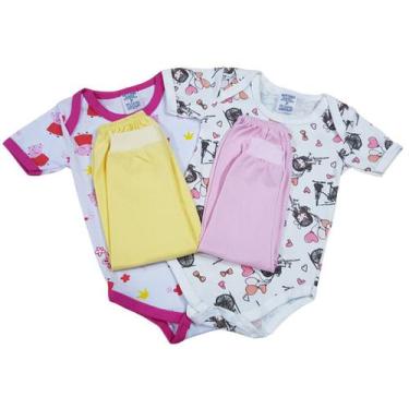 Imagem de Kit C/9 peças Body+mijão Roupa De Bebê Recém Nascido - Batutinhas, MEN