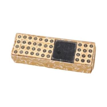 Imagem de Conjunto De 40 Carimbos De Madeira Criativos Para Scrapbooking E Diári