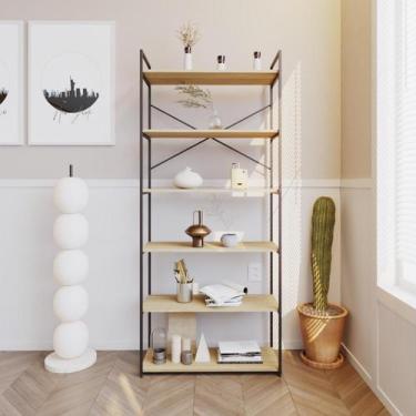 Imagem de Estante Alta C/06 Prateleiras 185x80x33cm Yon - Compace Decor, Vermont