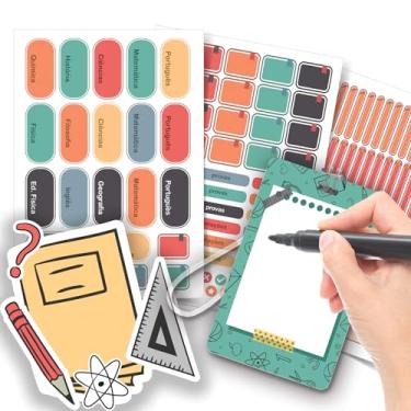 Imagem de Etiqueta Escolar Neutra com TAG + Caneta (Com Matérias, Etiquetas + 1 TAG de Mochila)