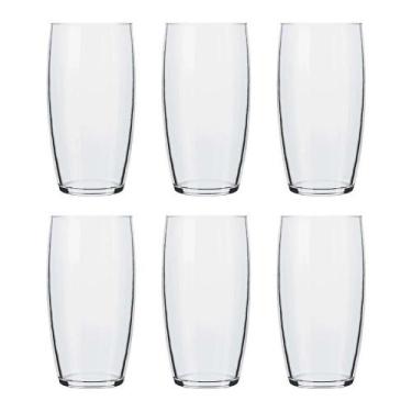 Imagem de Jogo de Copos Nadir Oca Long Drink de Vidro Liso com 6 Peças 300ml - o