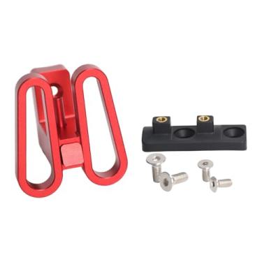 Imagem de menolana Parafusos do Adaptador de Suporte Dianteiro para Bicicleta Dobrável com 3 Furos para Fácil Instalação, Adaptador de Suporte Dianteiro para Bolsa de, Vermelho
