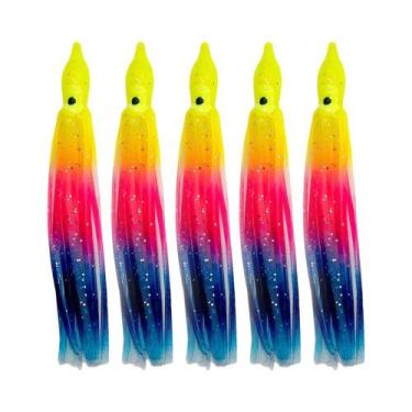 Imagem de 60-200mm Soft Octopus Isca Hoochies Saia de Lula Isca de Corrico PVC L