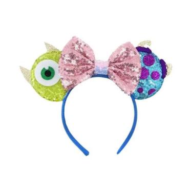 Imagem de Tiara De Mickey Mouse Para Mulheres Com Laço Do Castelo Da Cinderela P