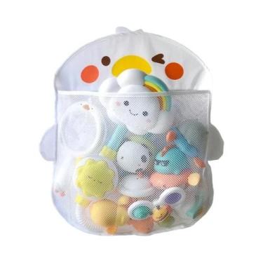 Imagem de Organizador De Brinquedos De Banho Para Bebês, Bolsa De Rede De Secage