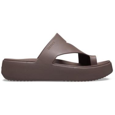 Imagem de Sandália Crocs Getaway Platform Toe Loop Sandal Truffle, Truffle, 38