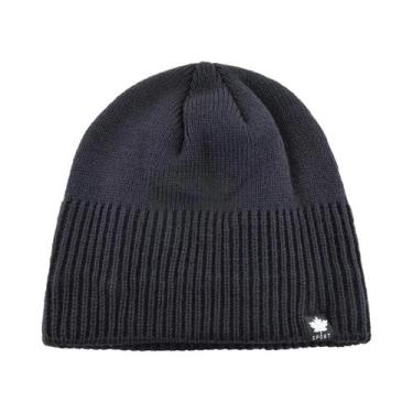 Imagem de Gorro De Inverno Masculino Quente Com Forro De Veludo, Dupla Camada, L