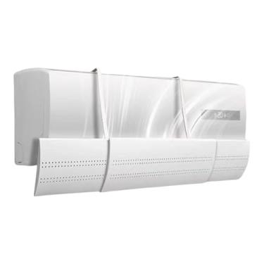 Imagem de Defletor de ar condicionado de janela | Defletor de ventilação CA para janela | Guia de direção do de parede com defletor ajustável para casa, sala de estar, quarto, banheiro, cozinha