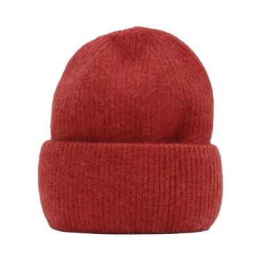 Imagem de Chapéu De Inverno Feminino, Gorro Quente De Pele De Coelho Real, Gorro