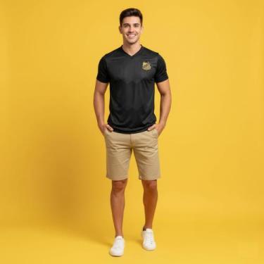 Imagem de Camisa Camiseta Santos FC Masculina Parrot Oficial Licenciada - Brazil